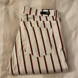 Red striped Jeans